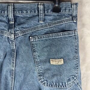 Vintage Wrangler Mens‎ Blue Carpenter Jeans 34x32 Straight Leg Workwear Denim